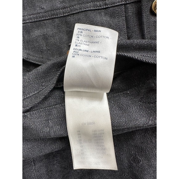Louis Vuitton Black DNA Monogram Denim Jacket - Picture 6 of 9
